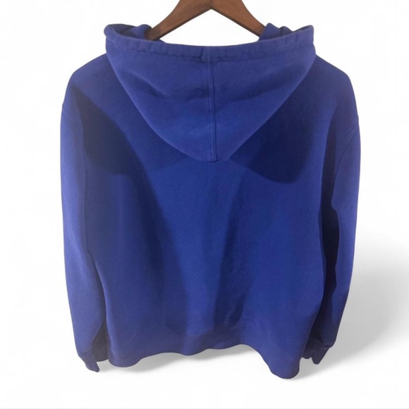 Retro NBA Philadelphia 76ers Blue Hoodie Sweatshirt Size XL - Picture 3 of 3